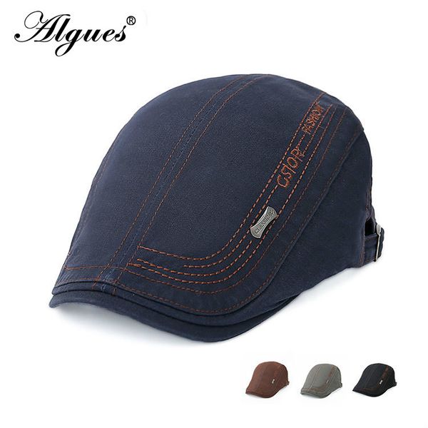 autumn new cotton cap men's minimalist casual iron berets letter embroidery berets caps for men women vintage peaked caps, Blue;gray
autumn new cotton cap men's minimalist casual iron berets letter embroidery berets caps for men women vintage peaked caps, Blue;gray