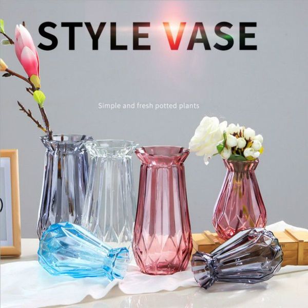 new geometric flower glass vase origami flower arranging green plants hydroponic device nordic vase decoration home flower vase
new geometric flower glass vase origami flower arranging green plants hydroponic device nordic vase decoration home flower vase