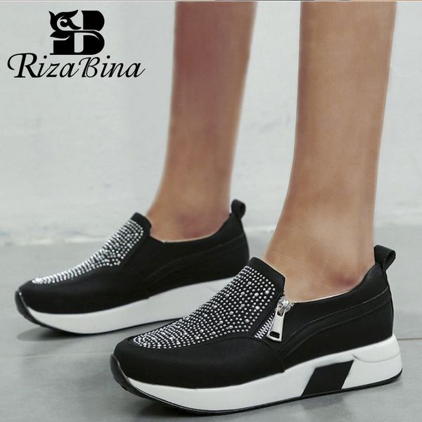 rizabina women flats shoes fashion shine crystal zipper casual shoes women spring autumn outdoor round toe footwear size 35-43, Black
rizabina women flats shoes fashion shine crystal zipper casual shoes women spring autumn outdoor round toe footwear size 35-43, Black