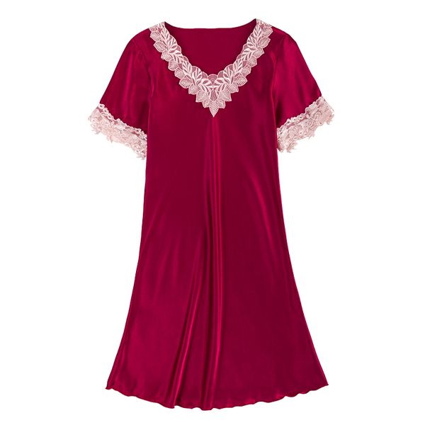 daeyard шелковый nightgown для женщин вышивки с коротким рукавом рубашки летняя ночь платье сексуальное белье casual главная одежда сорочка, Black;red
daeyard шелковый nightgown для женщин вышивки с коротким рукавом рубашки летняя ночь платье сексуальное белье casual главная одежда сорочка, Black;red