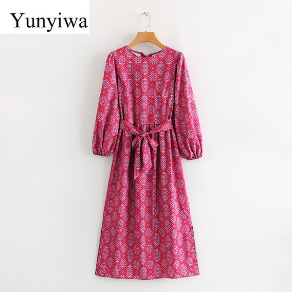 2020 euro style women geometrical flower print long vestidos side split sashes casual straight dress chic elegant dresses, Black;gray
2020 euro style women geometrical flower print long vestidos side split sashes casual straight dress chic elegant dresses, Black;gray