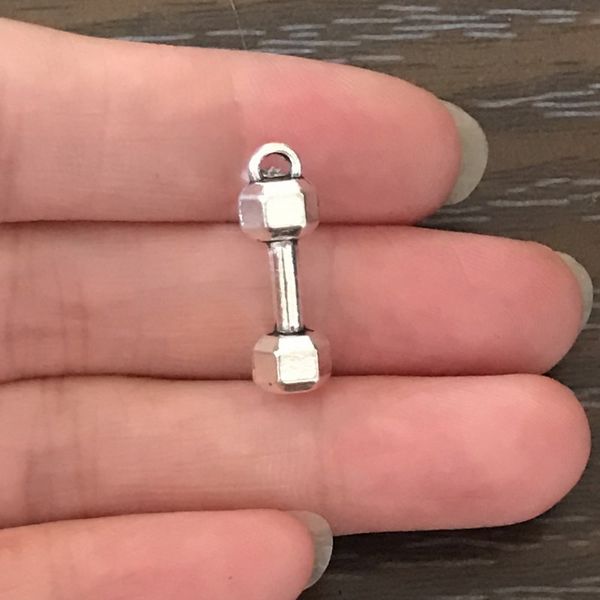 diy sport charm exercise dumbbell charms antique silver tone spors pendant charm for bracelet necklace earrings bookmark zipper pull jewelry, Bronze;silver
diy sport charm exercise dumbbell charms antique silver tone spors pendant charm for bracelet necklace earrings bookmark zipper pull jewelry, Bronze;silver