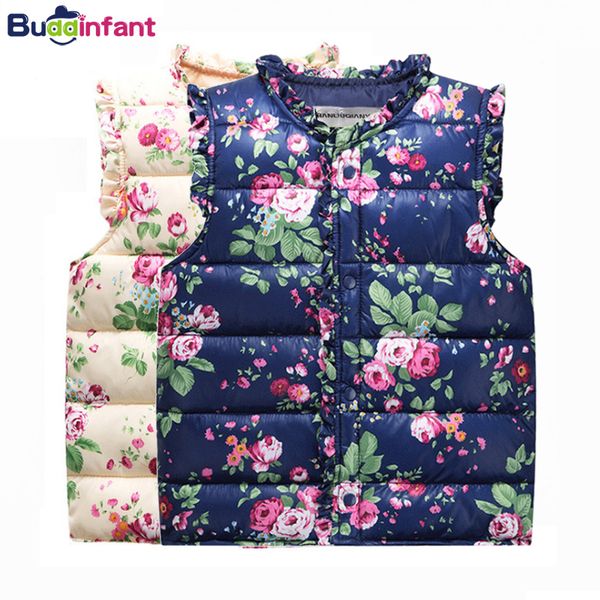 children girls warm waistcoat floral print baby girl vest autumn winter clothing for child kids outwear coats toddlers jackets, Blue
children girls warm waistcoat floral print baby girl vest autumn winter clothing for child kids outwear coats toddlers jackets, Blue