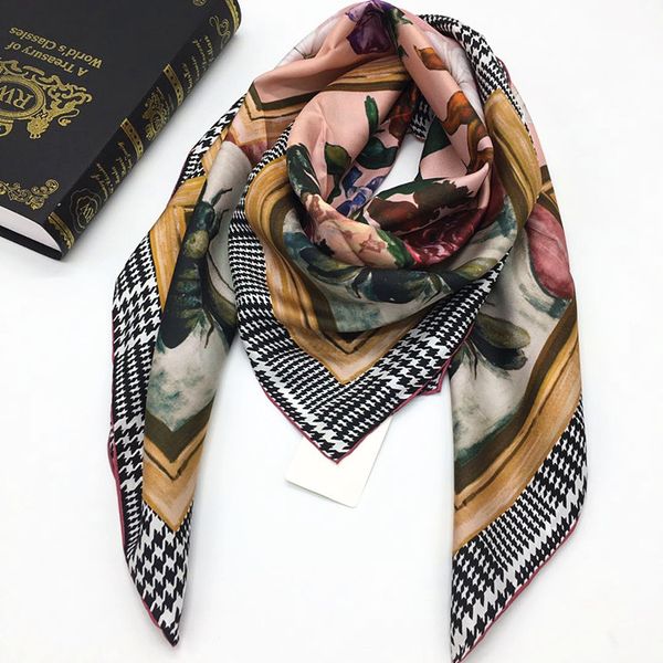 brand design women's square scarf 100% twill silk material print rose pattern size 110cm - 110cm, Blue;gray
brand design women's square scarf 100% twill silk material print rose pattern size 110cm - 110cm, Blue;gray