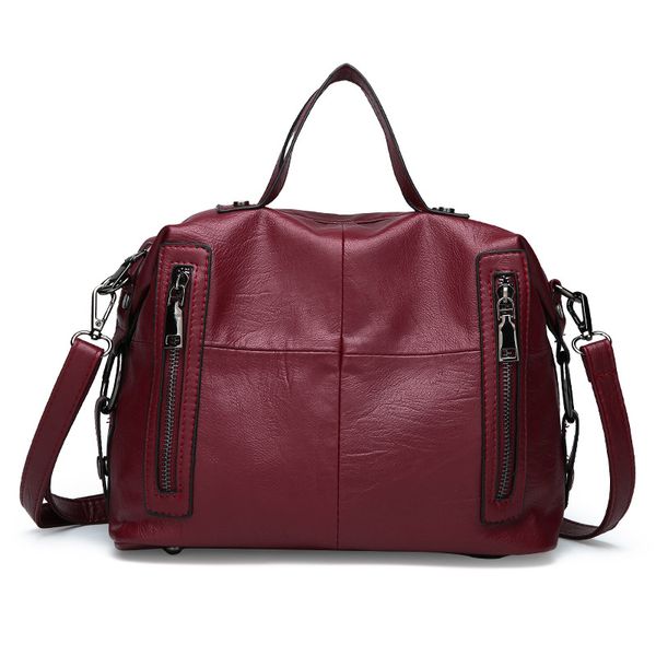 2020 new ladies shoulder bag pu soft leather women bag fashion boston handbag simple and refined zipper crossbody
2020 new ladies shoulder bag pu soft leather women bag fashion boston handbag simple and refined zipper crossbody