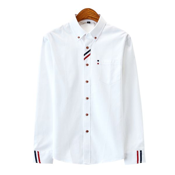 2020 new fashion men's pure color collar shirt long-sleeved slim shirt selling close-fitting classic men top, White;black
2020 new fashion men's pure color collar shirt long-sleeved slim shirt selling close-fitting classic men top, White;black