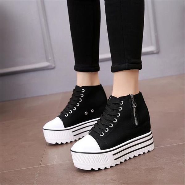 2019 spring wedges canvas shoes woman platform sneakers zipper shoes hidden heel height increasing casual shoes flats for women, Black;white
2019 spring wedges canvas shoes woman platform sneakers zipper shoes hidden heel height increasing casual shoes flats for women, Black;white