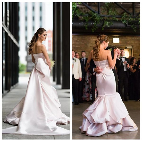 chic fall wedding dresses tiered skirt with crystals embellishment convertible wedding dress with detachable train mermaid wedding gowns, White
chic fall wedding dresses tiered skirt with crystals embellishment convertible wedding dress with detachable train mermaid wedding gowns, White