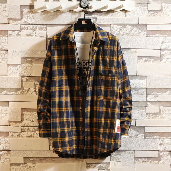 men thick shirt 2019 spring new pattern labeling hawaiian hong trend long plaid sleeve camisas yellow red, White;black
men thick shirt 2019 spring new pattern labeling hawaiian hong trend long plaid sleeve camisas yellow red, White;black