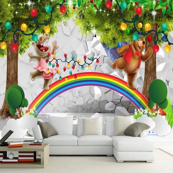 home decor custom large mural 3d wallpaper fairy tale world cartoon animal rainbow child bedroom mural tv back wall decor deep 5d embossed
home decor custom large mural 3d wallpaper fairy tale world cartoon animal rainbow child bedroom mural tv back wall decor deep 5d embossed