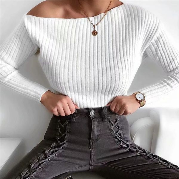 deat 2019 autumn long sleeve irregular skew collar white cotton cropped pullovers women size sweater mg747, White;black
deat 2019 autumn long sleeve irregular skew collar white cotton cropped pullovers women size sweater mg747, White;black