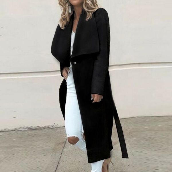 2019 women's autumn coats new long waterfall coat jacket ladies cardigan overcoat fashion plus sizes slim casual maxi ouwear hot, Black
2019 women's autumn coats new long waterfall coat jacket ladies cardigan overcoat fashion plus sizes slim casual maxi ouwear hot, Black