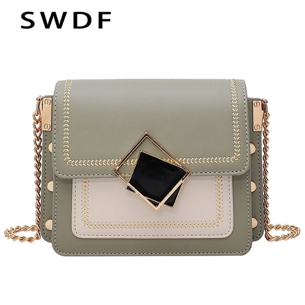 swdf 2020 chain pu leather crossbody bags for women 2020 small shoulder messenger bag special lock design female travel handbags
swdf 2020 chain pu leather crossbody bags for women 2020 small shoulder messenger bag special lock design female travel handbags