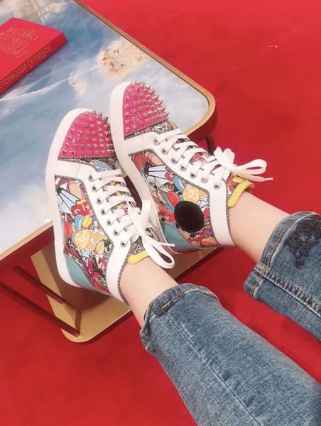 new arrival super loubi print casual outdoor couple high orlato red bottom sneaker men's brand-new comfort outdoor walking eu35-47, Black
new arrival super loubi print casual outdoor couple high orlato red bottom sneaker men's brand-new comfort outdoor walking eu35-47, Black