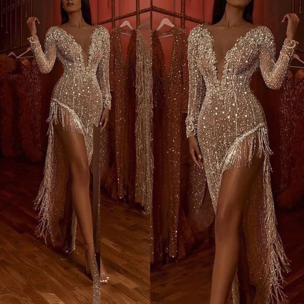 sexy глубокий v дамы вечернее платье высокого класса бахромой жемчужина кусок талии длинный рукав сторона открытие асимметрии, Black;red
sexy глубокий v дамы вечернее платье высокого класса бахромой жемчужина кусок талии длинный рукав сторона открытие асимметрии, Black;red