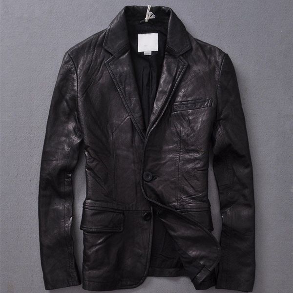black genuine slim brown fit men's single breasted sheepskin suit with front pocket formal leather jacket men
black genuine slim brown fit men's single breasted sheepskin suit with front pocket formal leather jacket men