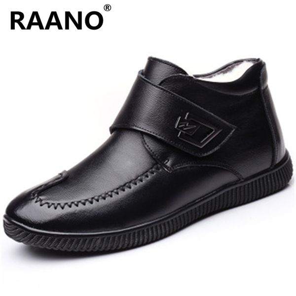 winter men genuine leather ankle boots thick wool super warm snow boots male non-slip cotton shoes botas mujer, Black
winter men genuine leather ankle boots thick wool super warm snow boots male non-slip cotton shoes botas mujer, Black