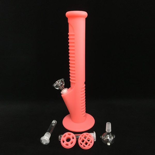 high 14 inch glow in dark red silicone bongs with glass quartz nail glass bongs glass pipes water bongs
high 14 inch glow in dark red silicone bongs with glass quartz nail glass bongs glass pipes water bongs