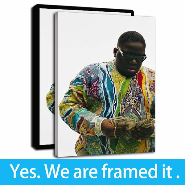 framed artwork the notorious b.i.g - biggie smalls us rapper portrait oil paintings print on canvas wall art paintings for home decor
framed artwork the notorious b.i.g - biggie smalls us rapper portrait oil paintings print on canvas wall art paintings for home decor