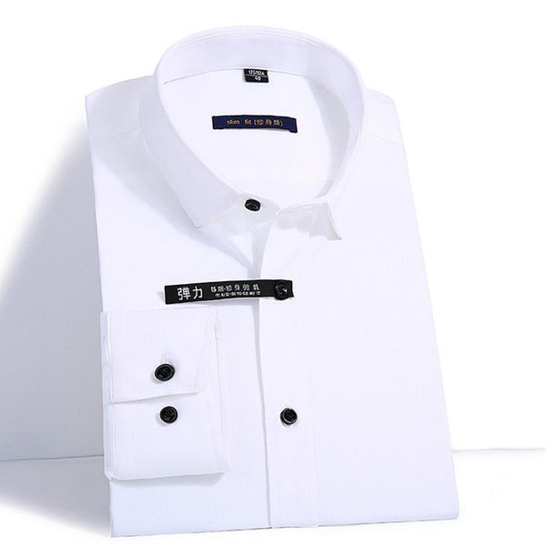 elasticity slim fit men dress casual long sleeved shirt white black blue red male social formal shirt classic solid color design
elasticity slim fit men dress casual long sleeved shirt white black blue red male social formal shirt classic solid color design