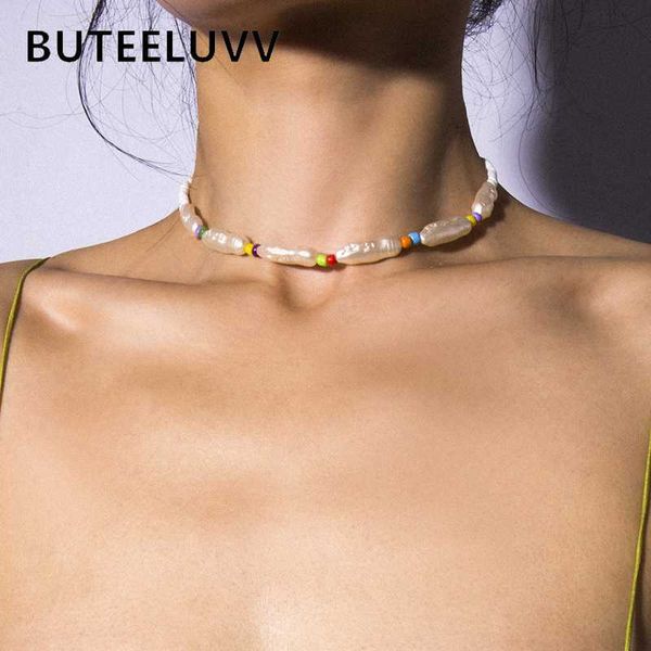 buteeluvv irregular pearls collar choker necklace for women bohemian handmade colorful beads chain necklace fashion jewelry, Golden;silver
buteeluvv irregular pearls collar choker necklace for women bohemian handmade colorful beads chain necklace fashion jewelry, Golden;silver