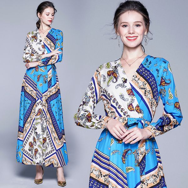 luxury floral print elegant long dress long sleeve women spring autumn runway slim party prom plus size ladies classic shirt dresses, Black;gray
luxury floral print elegant long dress long sleeve women spring autumn runway slim party prom plus size ladies classic shirt dresses, Black;gray
