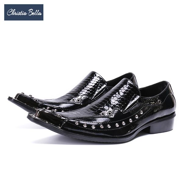 christia bella fashion brand rivets genuine leather men shoes wedding business men formal dress shoes italian oxford black
christia bella fashion brand rivets genuine leather men shoes wedding business men formal dress shoes italian oxford black