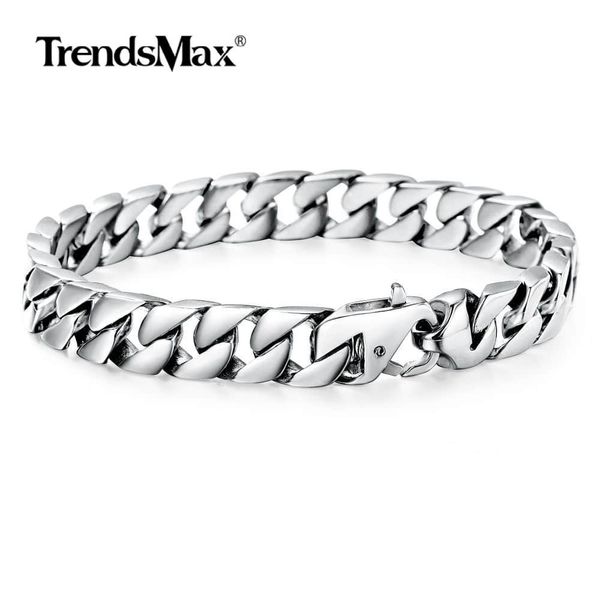 10mm men's curb cuban chain link bracelet for mens boys 316l stainless steel silver gold wholesale jewelry 8-11 inch hbm123, Golden;silver
10mm men's curb cuban chain link bracelet for mens boys 316l stainless steel silver gold wholesale jewelry 8-11 inch hbm123, Golden;silver