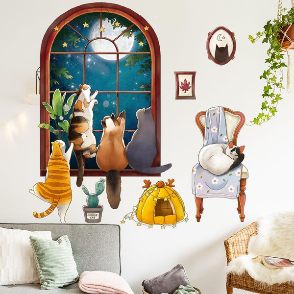 removable wall sticker cartoon pet cat kitty fake window starry sky kids room bedroom bedside decals self-adhesive wallpaper
removable wall sticker cartoon pet cat kitty fake window starry sky kids room bedroom bedside decals self-adhesive wallpaper