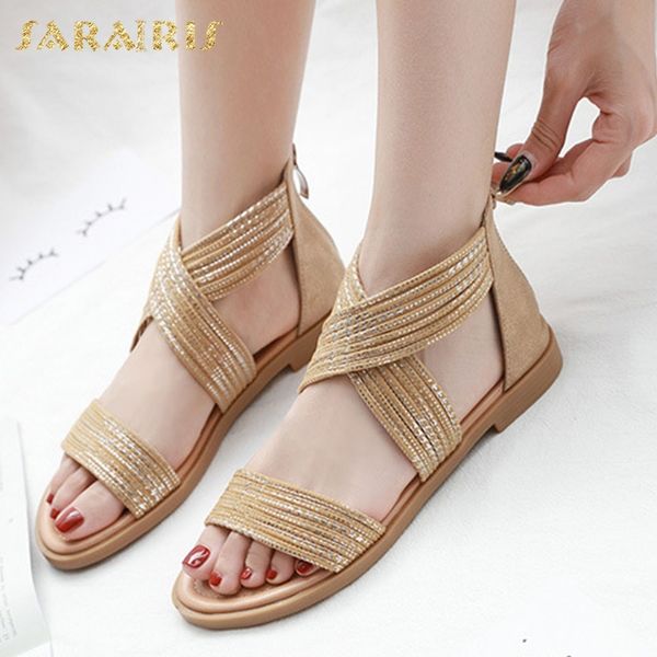 sarairis 2020 nuevo diseño ins sandalias de verano mujer zapatos dropship con cremallera punta abierta zapatos casuales sólidos, Black
sarairis 2020 nuevo diseño ins sandalias de verano mujer zapatos dropship con cremallera punta abierta zapatos casuales sólidos, Black