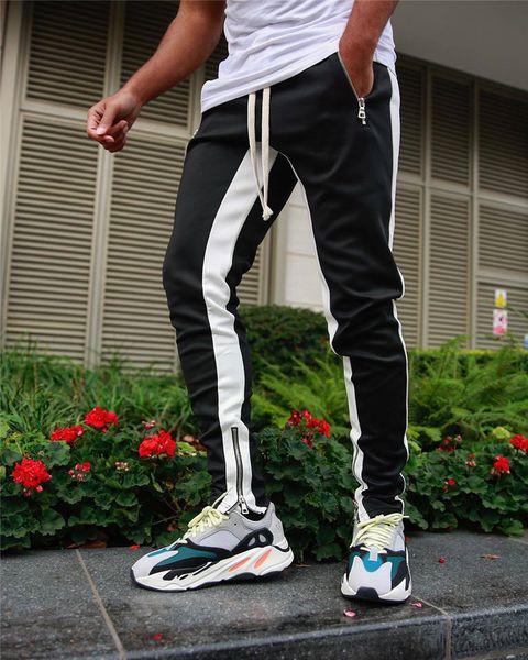 mens designer pencil pants striped edge zipper legs drawstring casual pants fashion mens ankle banded pants, Black
mens designer pencil pants striped edge zipper legs drawstring casual pants fashion mens ankle banded pants, Black