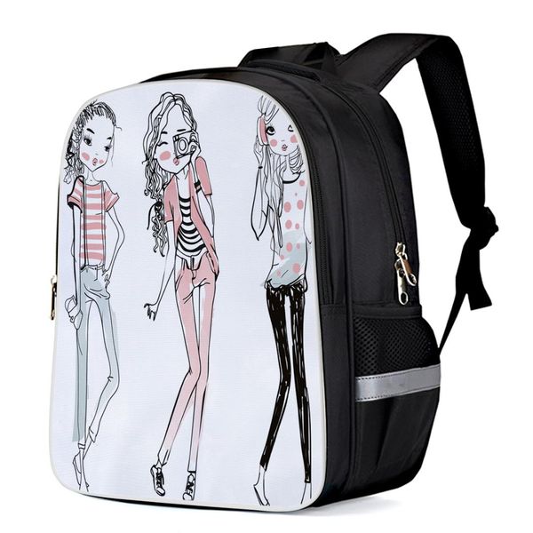 fashion girl cartoon backpacks school bag child book bag sports bags bottle side pockets school student silver edge 
fashion girl cartoon backpacks school bag child book bag sports bags bottle side pockets school student silver edge