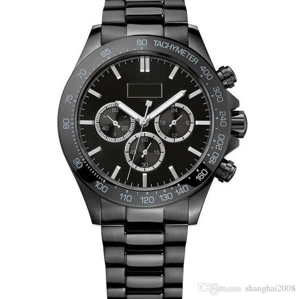 2019 mens watch 44mm black dial stainless steel chronograph quartz men's watch 1512961, Slivery;brown
2019 mens watch 44mm black dial stainless steel chronograph quartz men's watch 1512961, Slivery;brown