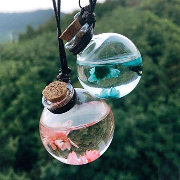 car hanging perfume bottle interior pendant with dry flower glass empty essential oil diffuser
car hanging perfume bottle interior pendant with dry flower glass empty essential oil diffuser