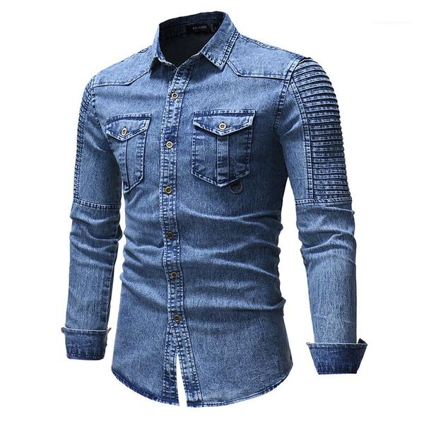 sleeve mens washed jeans shirt fashion mens loose tees casual designer male long, White;black
sleeve mens washed jeans shirt fashion mens loose tees casual designer male long, White;black