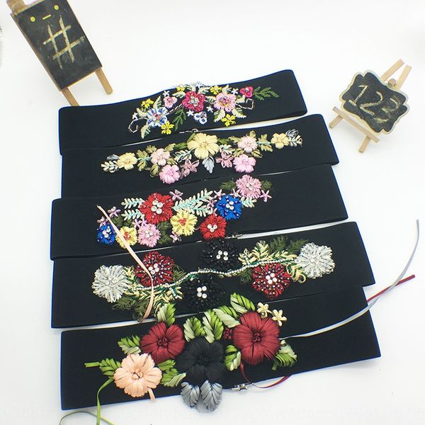 idbic embroidery waist flower-shaped decorative buckle versatile single-ring woven fabric exquisite elastic elastic belt women embroidered w, Black;brown
idbic embroidery waist flower-shaped decorative buckle versatile single-ring woven fabric exquisite elastic elastic belt women embroidered w, Black;brown