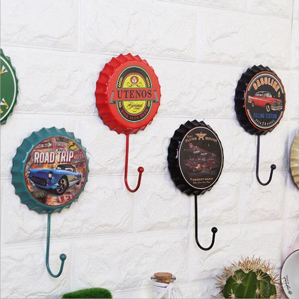 10*16*1.5cm vintage wine bottle cap iron hook home wall craftwork decoration pendant creative beer hook
10*16*1.5cm vintage wine bottle cap iron hook home wall craftwork decoration pendant creative beer hook