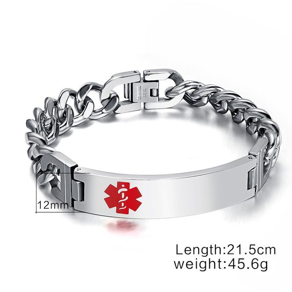 charm for bracelet mens stainless steel hip hop rock bracelet men link chain on hand silver jewellery male accessories, Golden;silver
charm for bracelet mens stainless steel hip hop rock bracelet men link chain on hand silver jewellery male accessories, Golden;silver