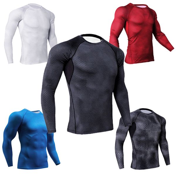 autumn and winter 2019 new bottoming shirt fitness tight-fitting sports men training running bike strength training, White;black
autumn and winter 2019 new bottoming shirt fitness tight-fitting sports men training running bike strength training, White;black
