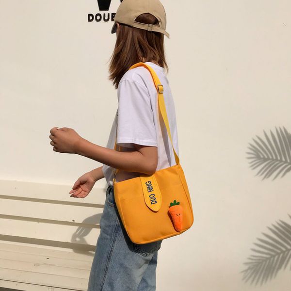small women canvas handbag cute solid color crossbody carrot messenger bags ladies shoulder bag sac a main #yj 
small women canvas handbag cute solid color crossbody carrot messenger bags ladies shoulder bag sac a main #yj