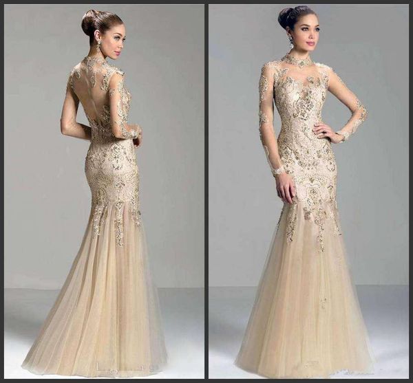 2019 new charming formal mermaid evening dresses illusion long sleeve high neckline lace appliques beads women prom dress party gown, Black;red
2019 new charming formal mermaid evening dresses illusion long sleeve high neckline lace appliques beads women prom dress party gown, Black;red