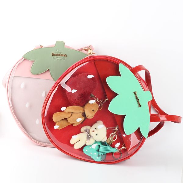 strawberry bags kawaii clear transparent lolita harajuku women shoulder bags candy color lovely ita bag sweet girl gift itabag
strawberry bags kawaii clear transparent lolita harajuku women shoulder bags candy color lovely ita bag sweet girl gift itabag