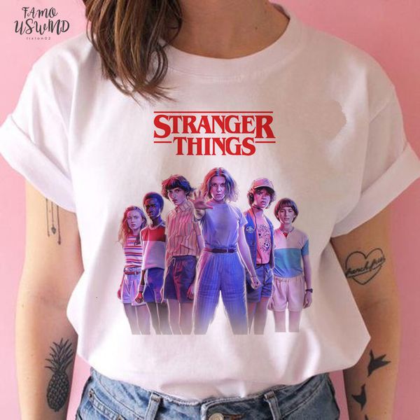 stranger things season 3 t shirt women upside down tshirt eleven female graphic grunge t shirt femme tee cap sleeve shirts funny, White
stranger things season 3 t shirt women upside down tshirt eleven female graphic grunge t shirt femme tee cap sleeve shirts funny, White