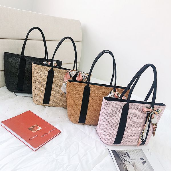 women's straw beach bag,large-capacity retro handbag,ladies bag with scarf,luxury handbag,hands-handbag
women's straw beach bag,large-capacity retro handbag,ladies bag with scarf,luxury handbag,hands-handbag