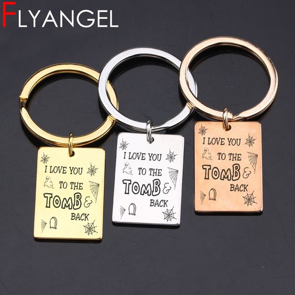 new creative keychian engraved i love you to the tomb back cute car key tag gifts for girlfriend boyfriend couples keyring, Silver
new creative keychian engraved i love you to the tomb back cute car key tag gifts for girlfriend boyfriend couples keyring, Silver