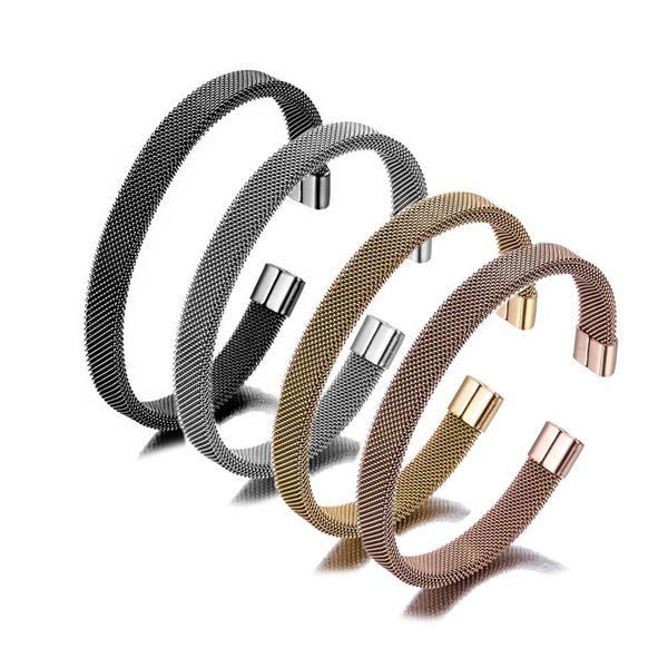 cuff bangle bracelets for women girls stainless steel silver gold black color mesh bracelet jewelry gift
cuff bangle bracelets for women girls stainless steel silver gold black color mesh bracelet jewelry gift