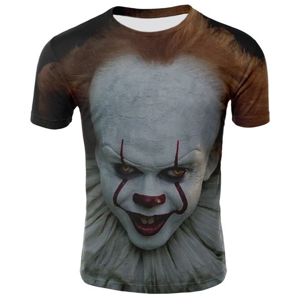 2020 new selling men's t-shirt funny clown 3d printed t-shirt men's wild face casual o-neck male clown short-sleeve, White;black
2020 new selling men's t-shirt funny clown 3d printed t-shirt men's wild face casual o-neck male clown short-sleeve, White;black