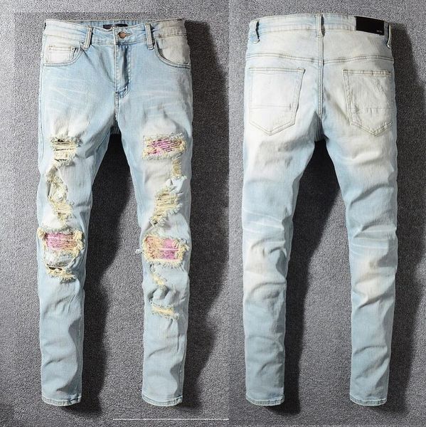 2020luxury men designer jeans hole zipper men jeans motorcycle biker men pants black size37, Blue
2020luxury men designer jeans hole zipper men jeans motorcycle biker men pants black size37, Blue