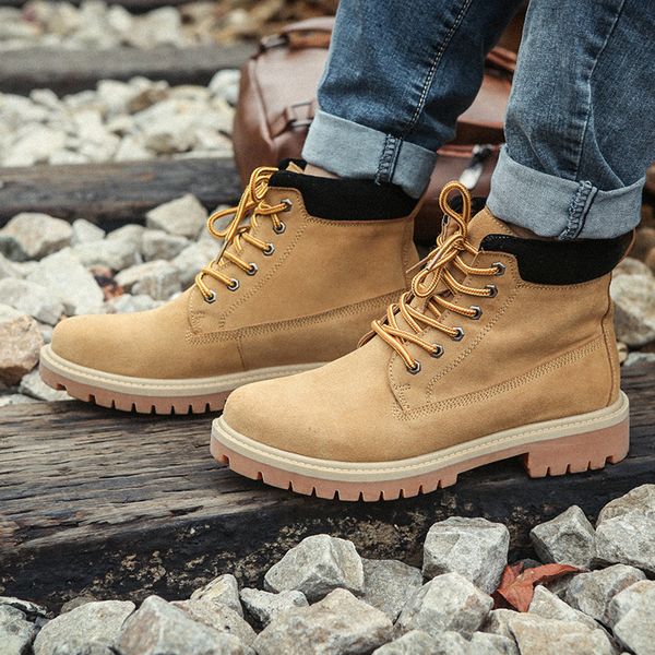quality fashion winter men's boots warm working boots lace up men's desert round toe high shoes ing, Black
quality fashion winter men's boots warm working boots lace up men's desert round toe high shoes ing, Black