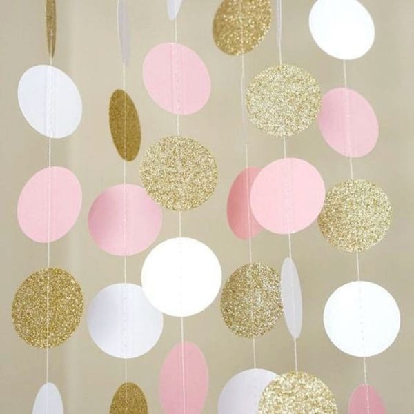 11 feet glitter gold white pink big circle garland for wedding events party birthday baby shower decorations kids room decor
11 feet glitter gold white pink big circle garland for wedding events party birthday baby shower decorations kids room decor